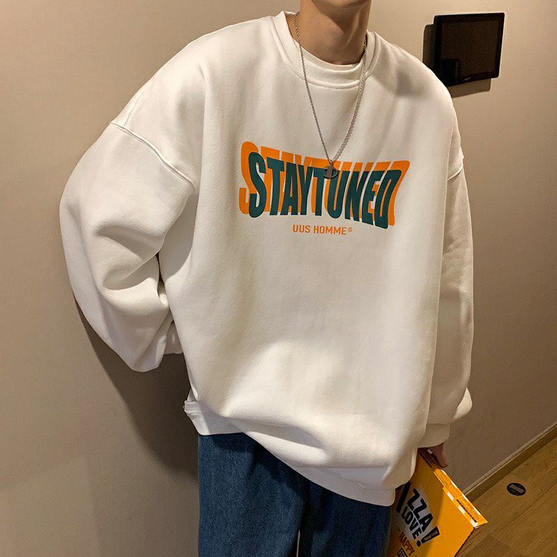 S - XXXXXL(6XL) Sweater STAYTUNED Bigsize Korean Style Jaket Sweatshirts Oversize Jumbo crewneck Fleece Harajuku Oblong Unisex Jaketin aja