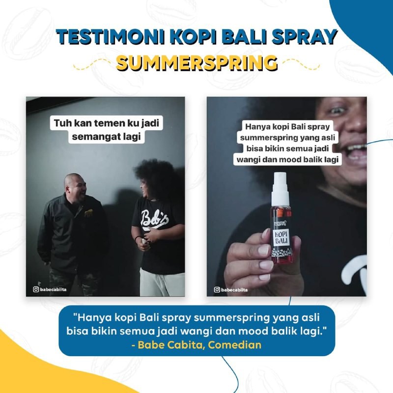 Pengharum Ruangan, Mobil, Lemari, Kamar, Toilet, Summerspring Kopi Bali Spray 30ml