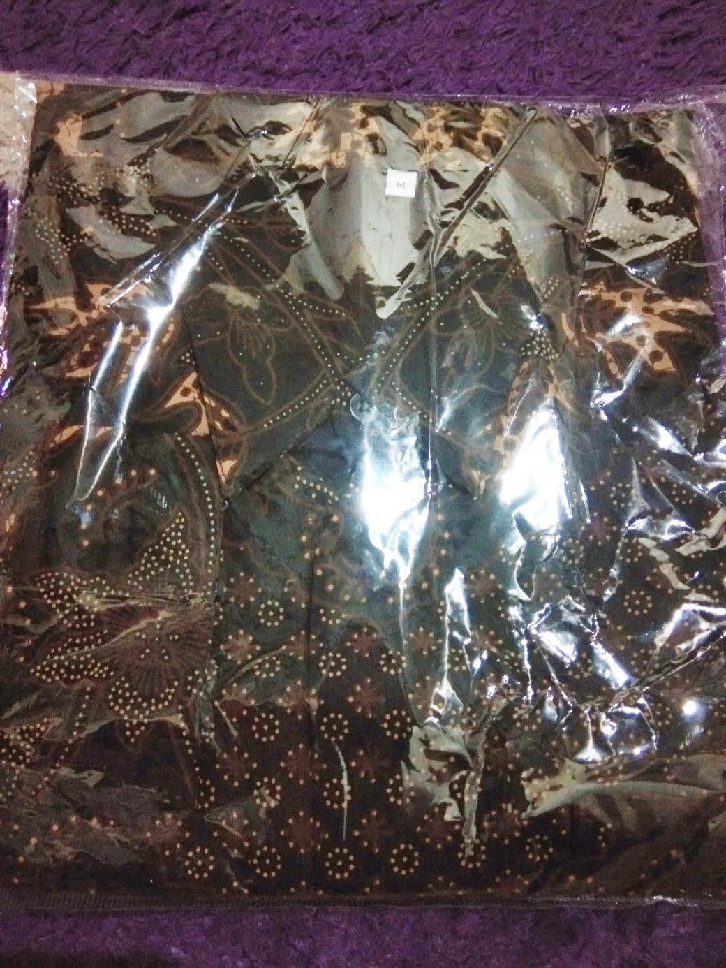 [full Furinng] Kemeja Batik Pria Lengan Panjang Motif Perwira Bahan Katun Sragenan