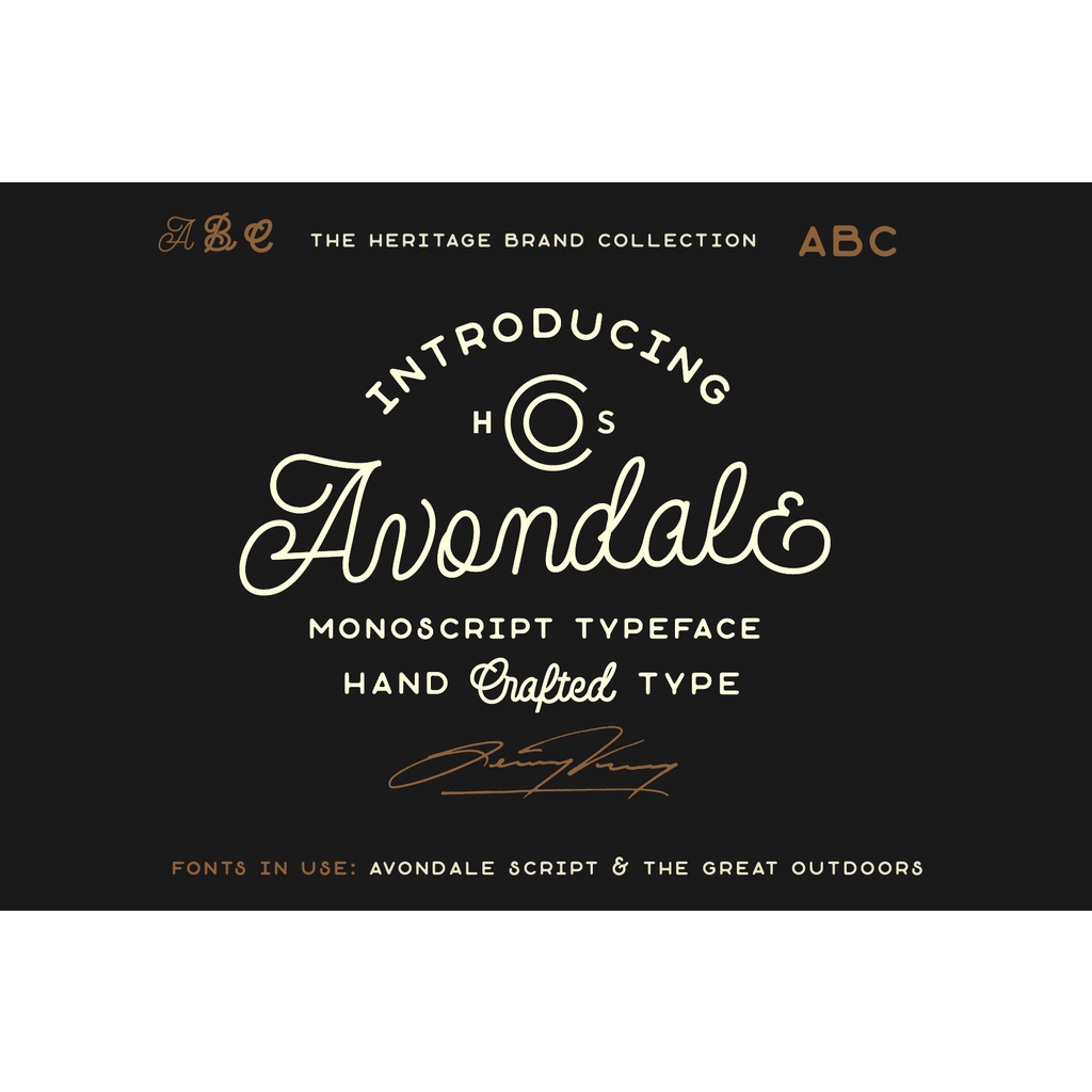 The Heritage Brand Font Collection