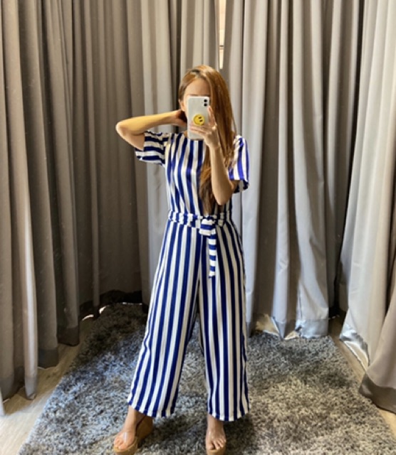 Long jumpsuit stripe 503