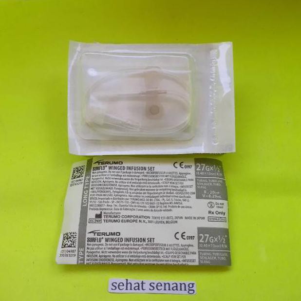 Terlaris Wing Needle 27G Terumo Wing Needle 23G Terumo Wing Needle 25G Terumo 27G