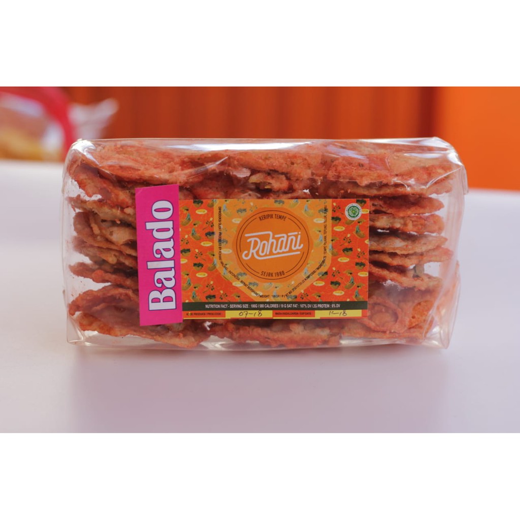 

Keripik Tempe Malang ROHANI Original Aneka Rasa 165GR