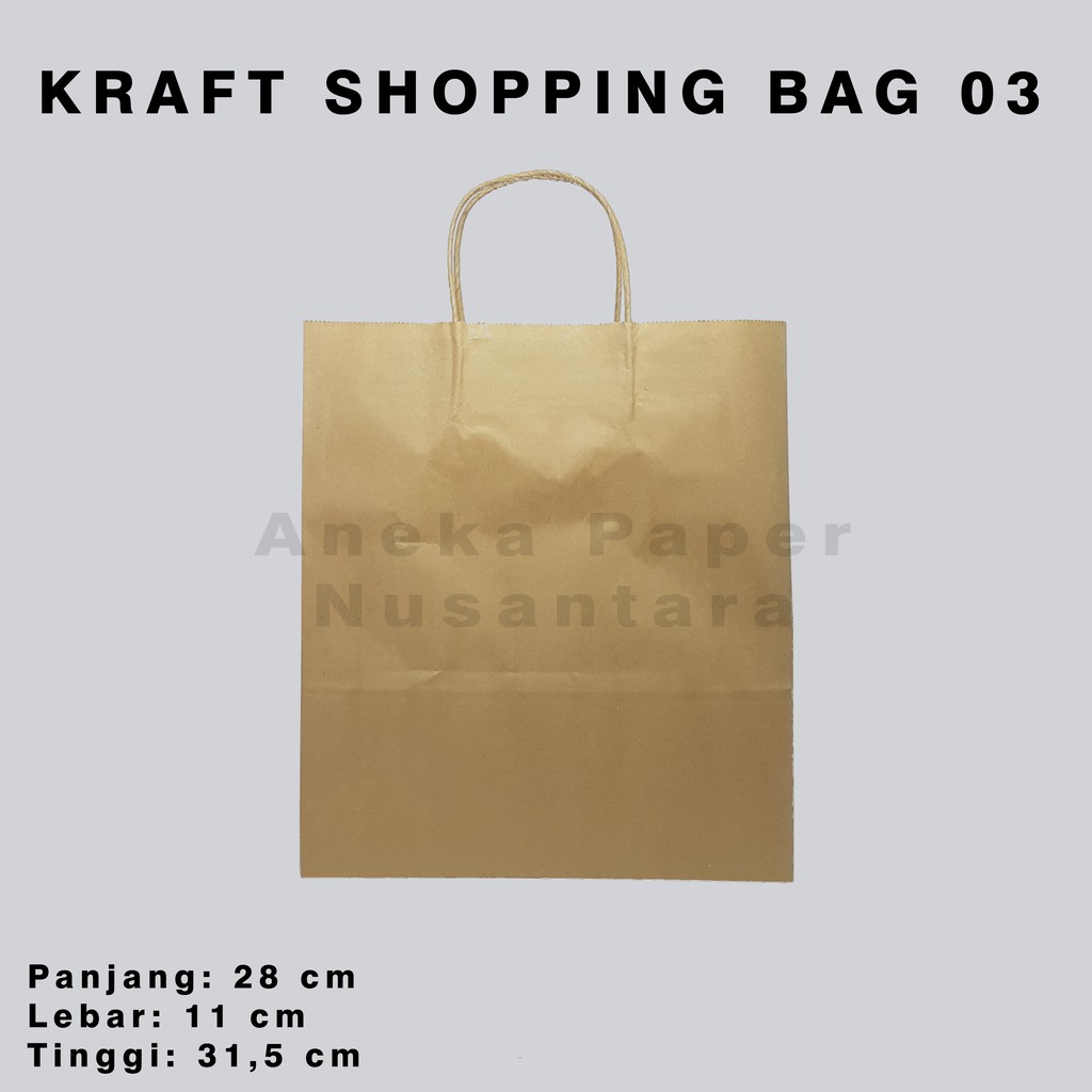 

Kraft Paper Bag - Kraft Shopping Bag Polos 003