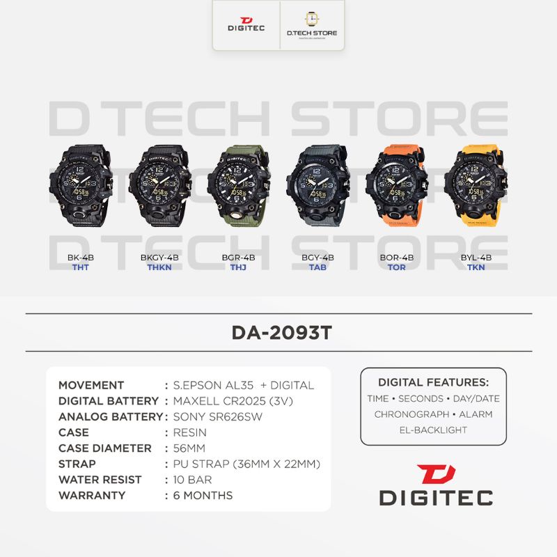 JAM TANGAN DIGITEC PRIA DA-2093/DG-2093 JAM TANGAN DIGITEC ORIGINAL 100%