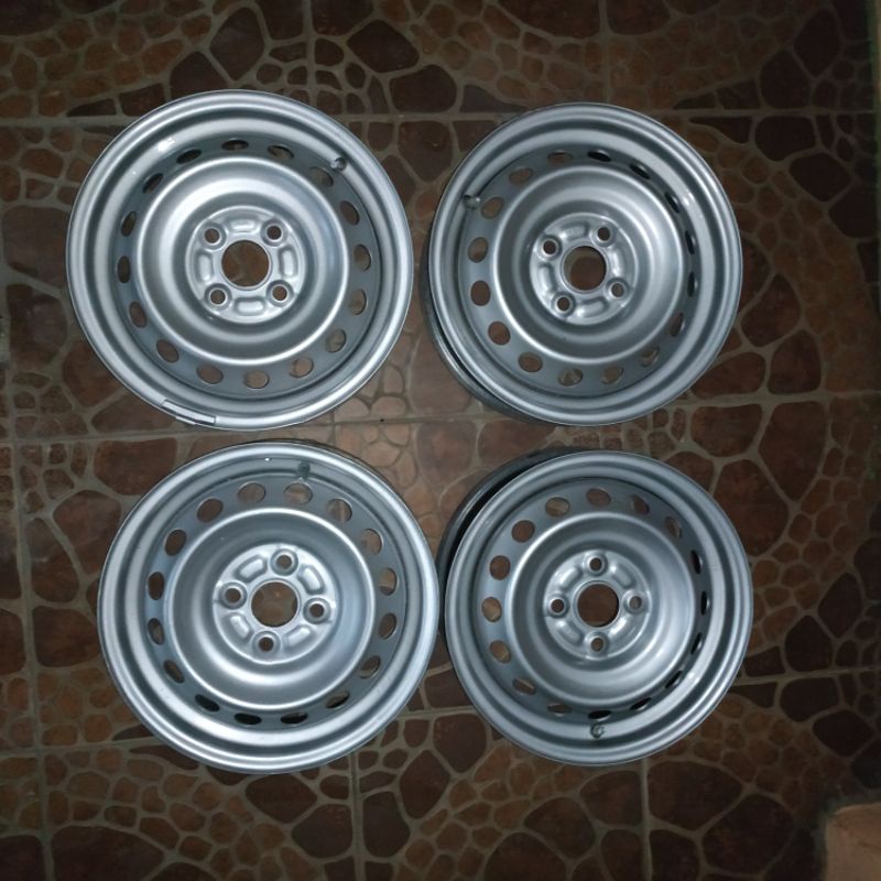 Velg Kaleng Original INKO R14x5 PCD 4X100 Silver