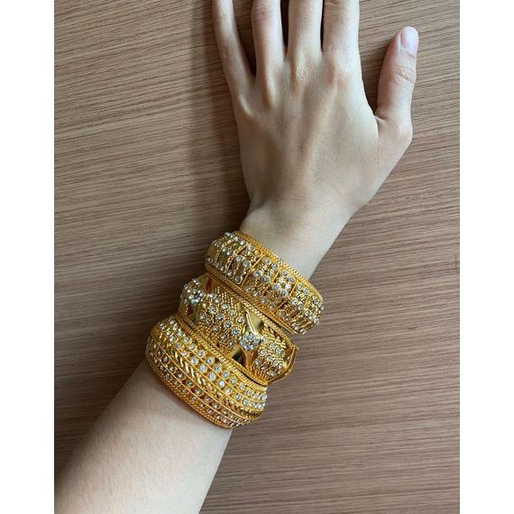 TerbaruGelang Dubai/Gelang Penganting/Gelang India Dubai Emas/Gelang India Model Bukaan