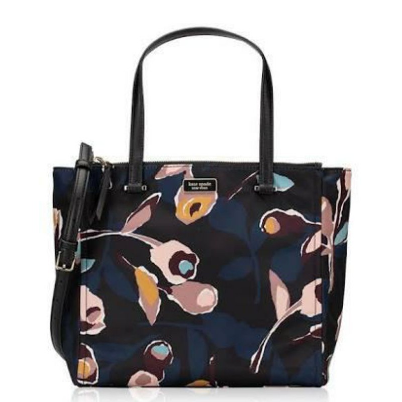kate spade dawn satchel medium black multi
