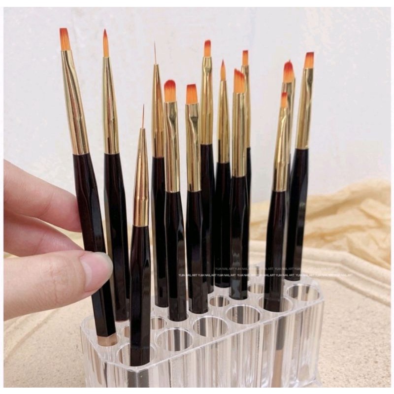 

ACRYLIC PEN HOLDER TEMPAT SIMPAN BRUSH 26 SLOT