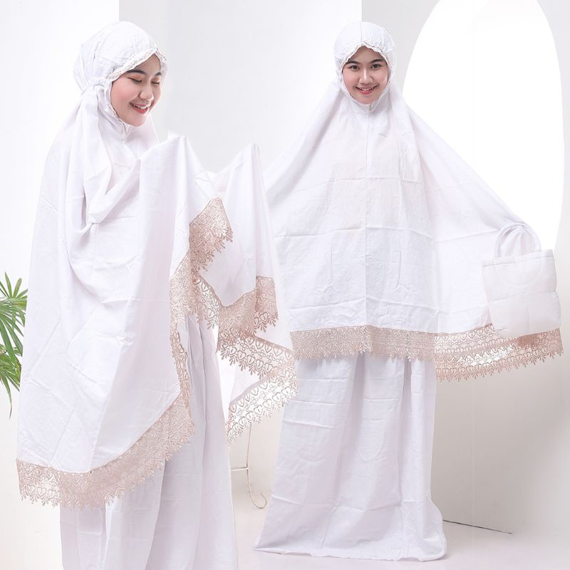 Mukena Rayon Doby / Mukena Doby Polos / Mukena Rayon Doby Premium