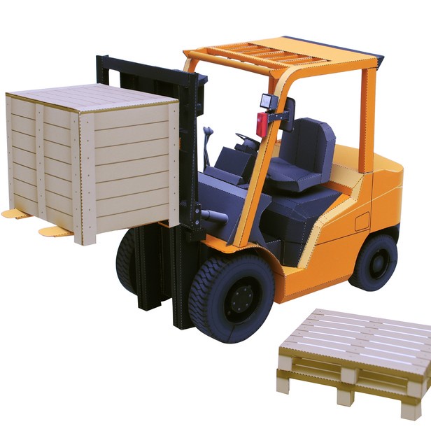 Papercraft DIY Forklift