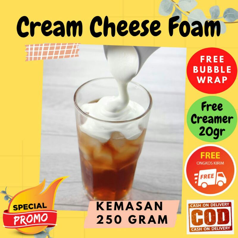 

Bubuk cream cheese foam 250gr