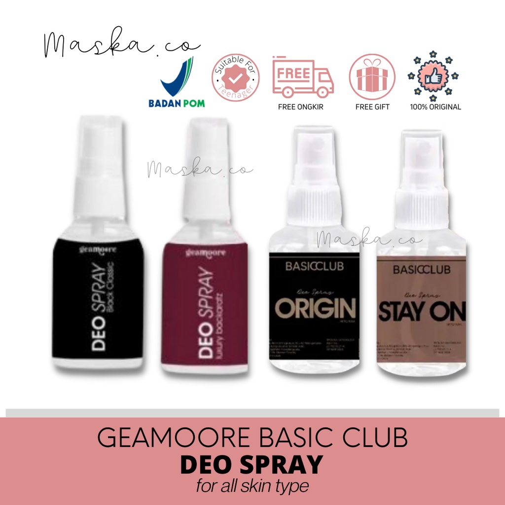 GEAMOORE DEODORANT SPRAY BY GEAMOORE BASICCLUB DEO SPRAY TAWAS