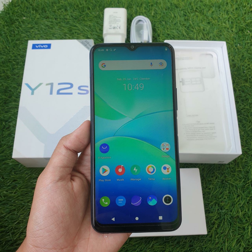 VIVO Y12S SECOND 3/32 GB HP SECOND HANDPHONE SECOND HP SEKEN HP BEKAS HP MURAH