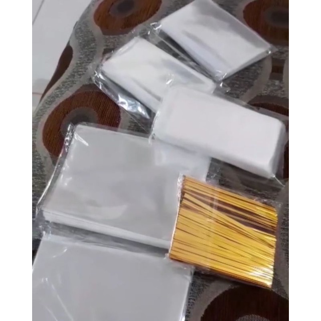 

plastik kaca bening lebar 7cm x 15 cm isi 100pcs