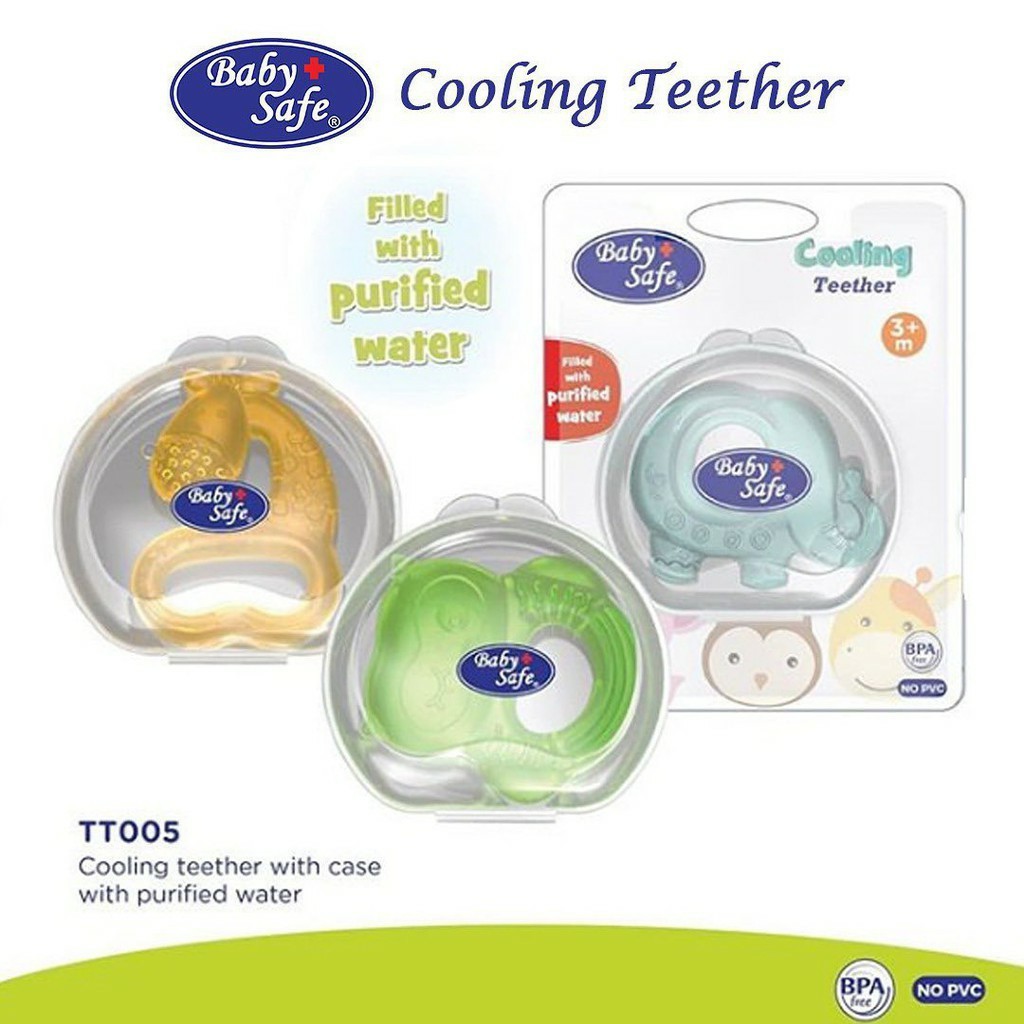 Baby Safe TT005 Cooling Teether With Case/gigitan bayi isi air