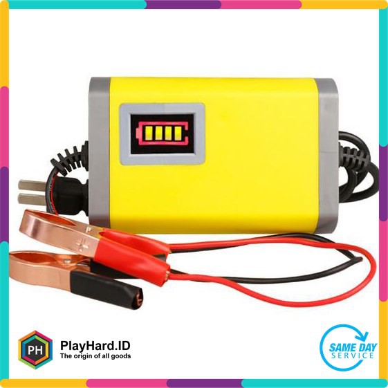 charger aki motor 12v 2a