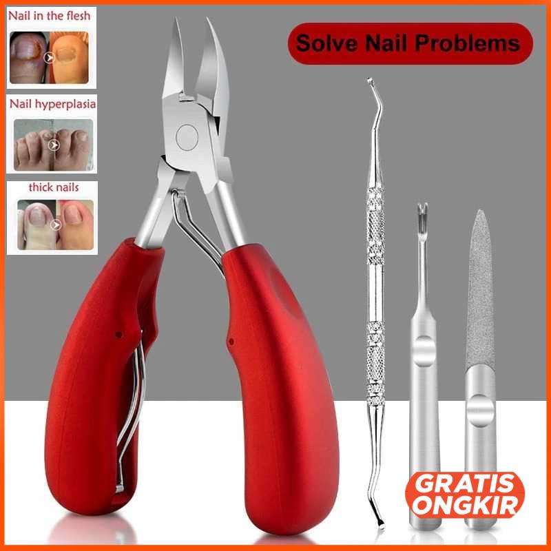 Gunting Kuku 4 in 1 Nail Clippers Manicure Set