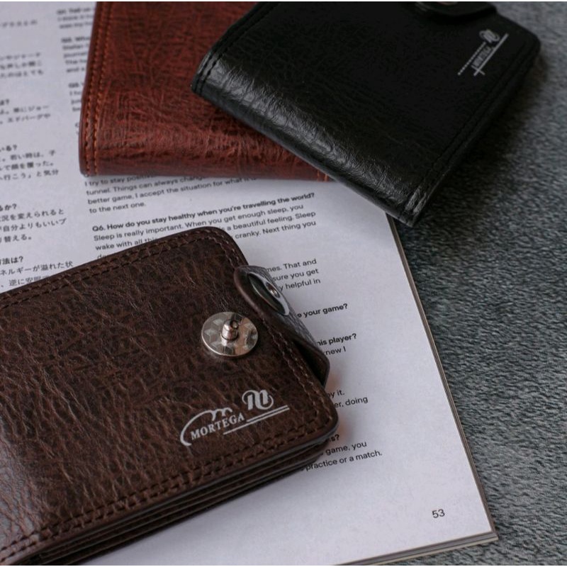 Dompet Pria Lipat Mortega Kancing M-8402 || Dompet Kukit PU Import-5