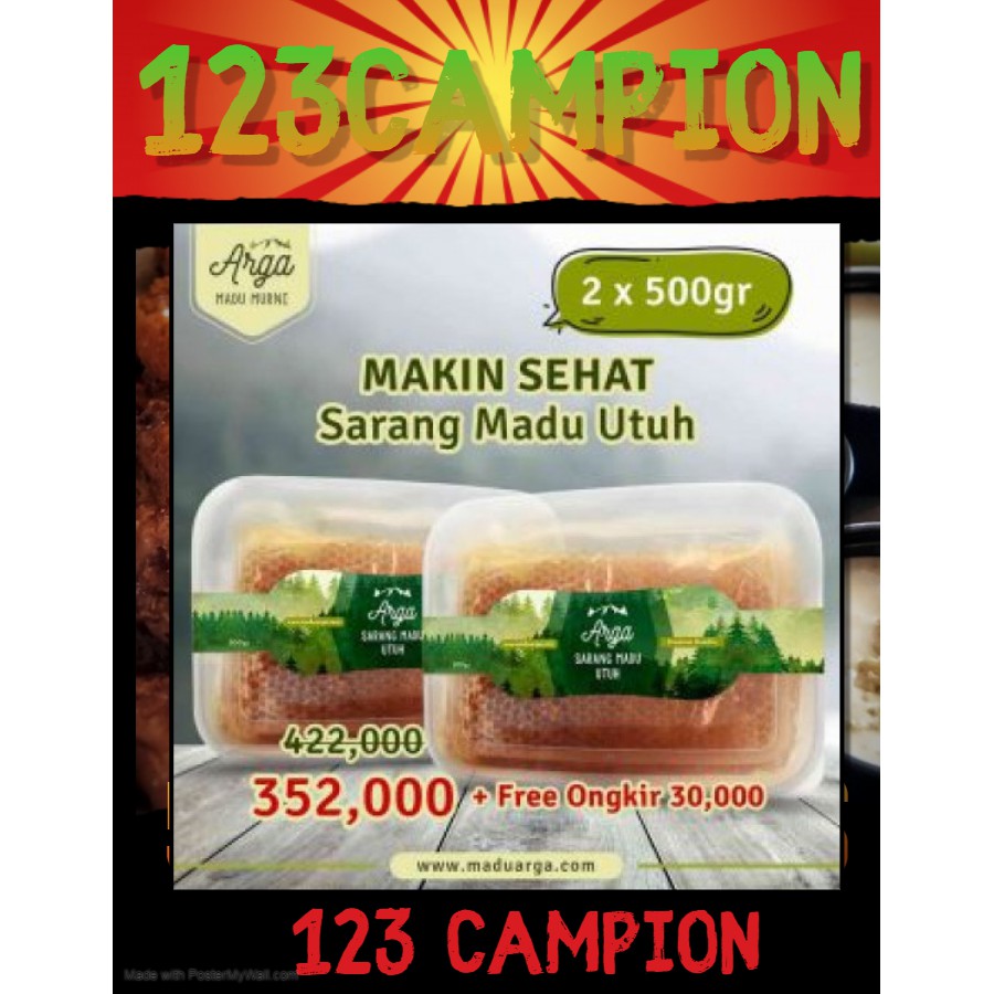 

Promo “2 Box Sarang madu Arga 500 gram”