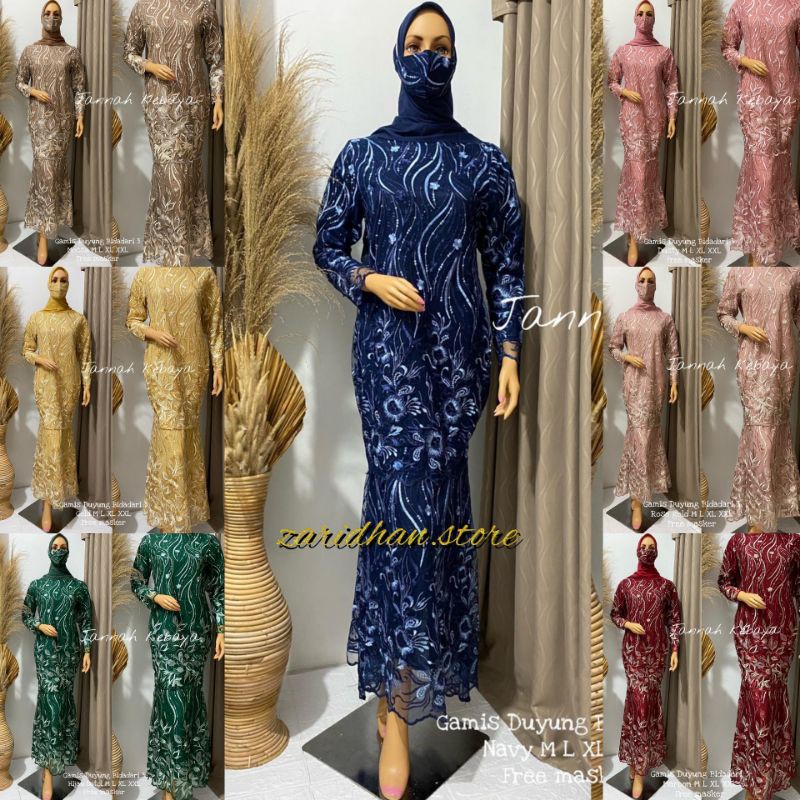 JK//GAMIS DUYUNG BIDADARI TILE - DRESS PESTA KONDANGAN TERBARU - GAMIS BRUKAT WANITA MURAH MODERN TE