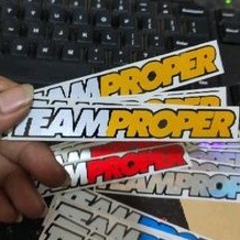 sriker TEAMPROPER stiker cutting motor