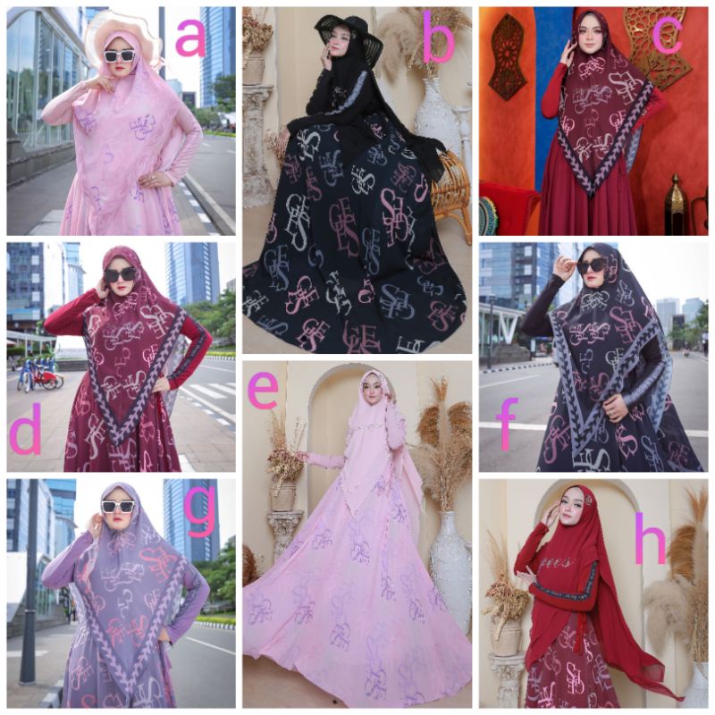 GAMIS WANITA TERBARU / GAMIS SYARI MEWAH / GAMIS SYARI PREMIUM / LAURA SYARI BY GALLERY SYARIFAH