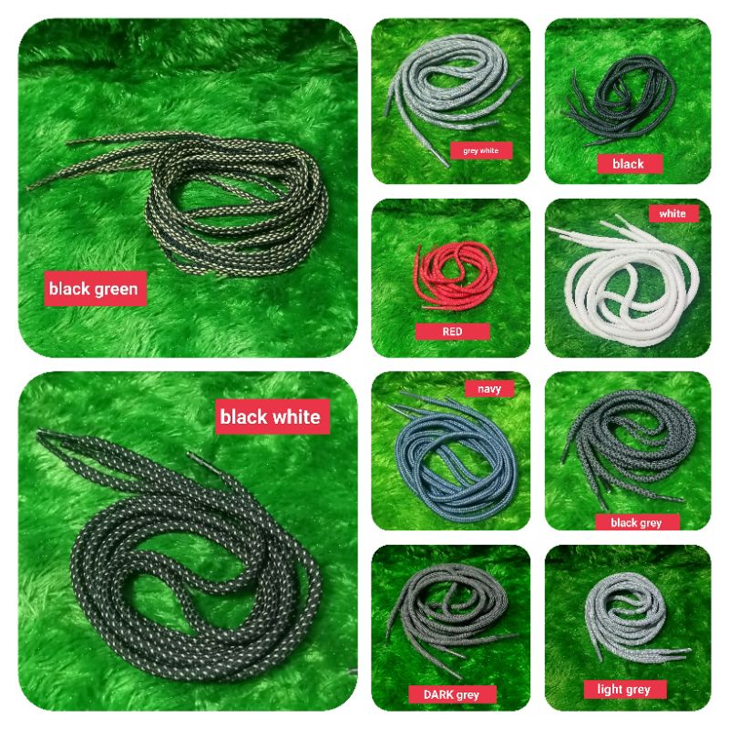 

tali sepatu paracord bulat sepasang(kanan kiri)