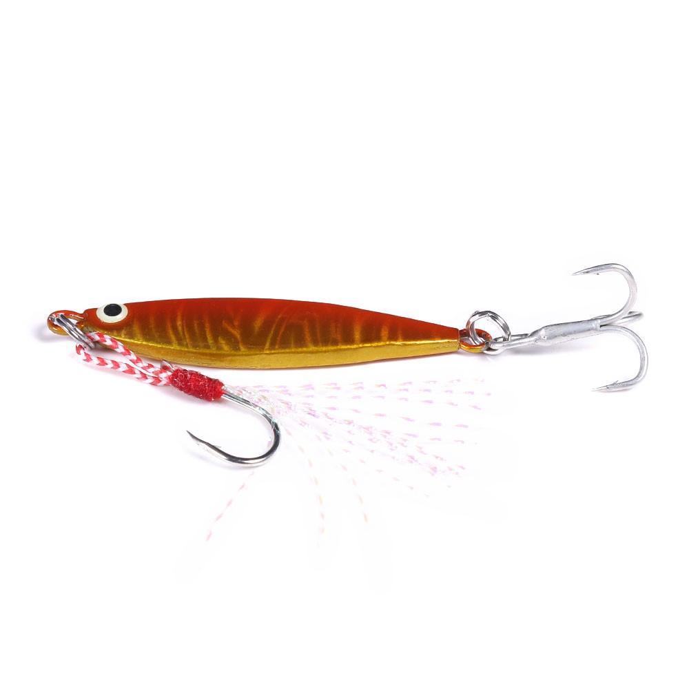 HENGJIA New 1pcs Metal Jig Umpan Pancing Swimbait 7g/10g/15g/20g Laser Fishing Lure Alat Pancing Bait Ikan Kail Tackle