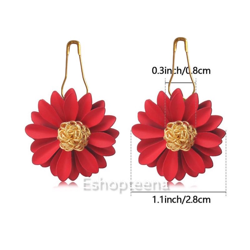 A54 Anting hijab bunga daisy_anting jilbab