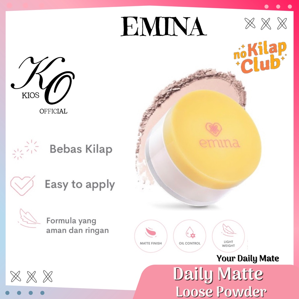 Emina Daily Matte Loose Powder 20g | Bedak Tabur