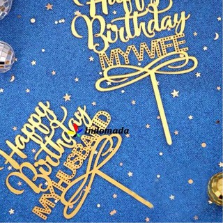 BEST SELLER Indomada Topper Acrylic Happy Birthday BEST SELLER Indomada Topper Acrylic Happy Birthday