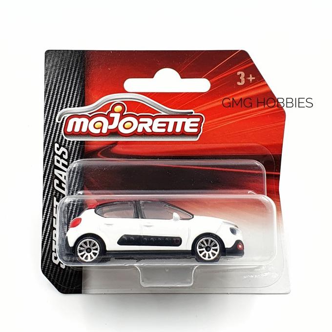 MAJORETTE CITROEN C3 MERAH PUTIH DIECAST MOBIL STREET CARS MINIATUR