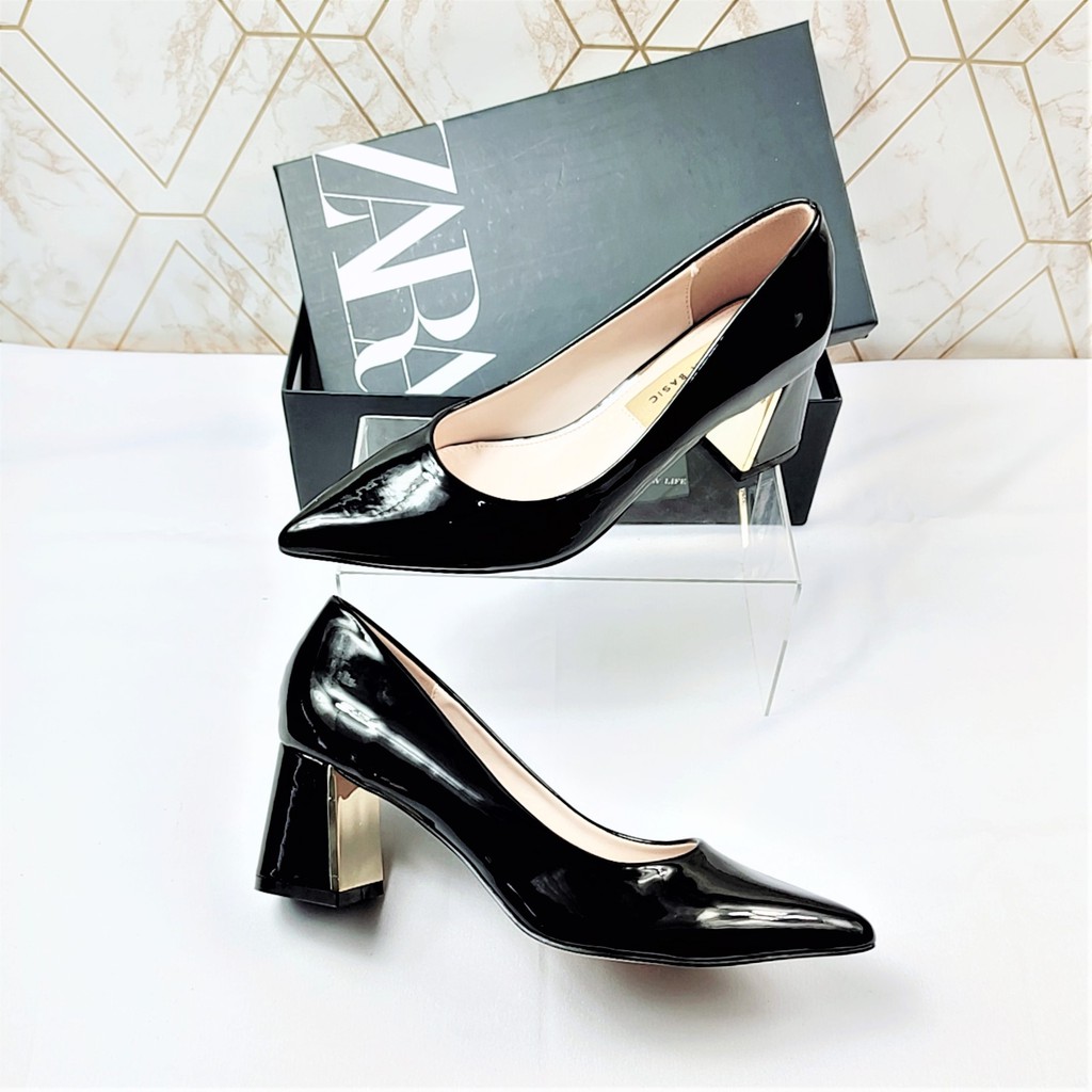 ZR Glossy Plated Basic Heels 68299-1-3