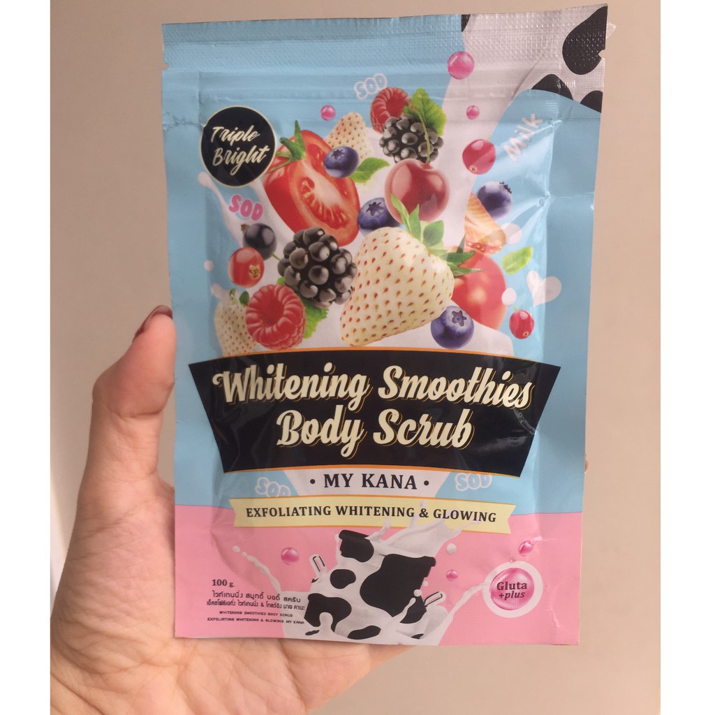 My kana whitening body scrub