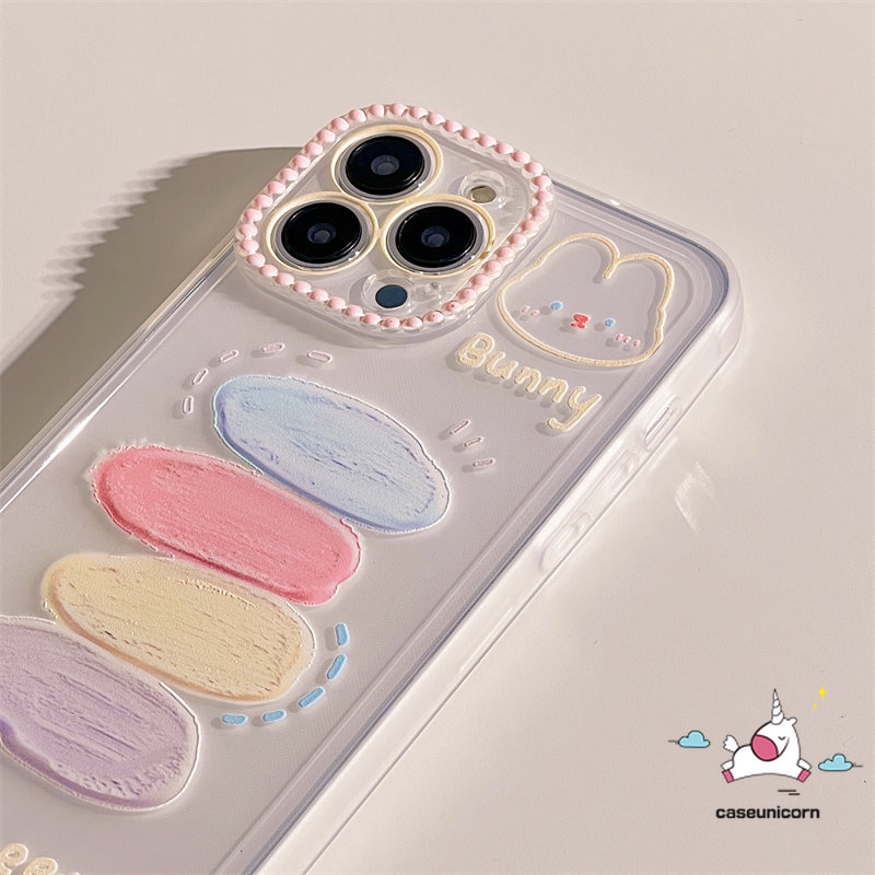 Case Oppo A15 A17 A96 A7 A57 A17K A95 A78 A58 A16 A76 A12 A55 A16K A3S A31 A54 A74 A94 A5 A9 A5S A1K Reno 8T 5 5F 7Z 4F 6 A11 A33 A35 A12E Kartun Bunny Art Minyak Soft Case Lukis