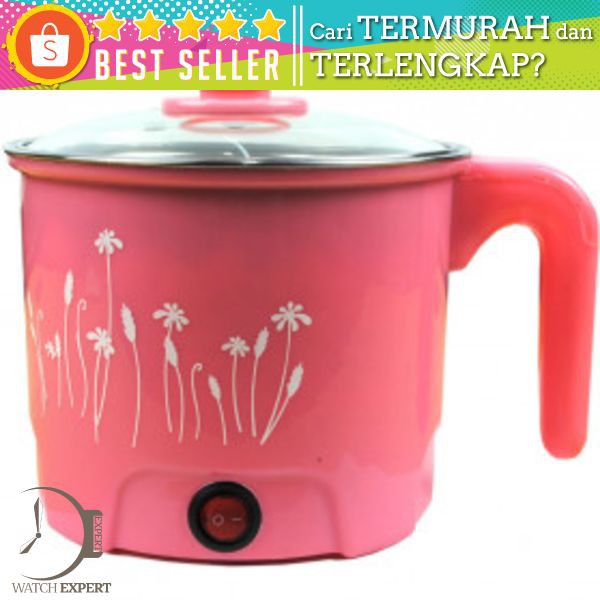 Panci Listrik Stainless Steel 1.6L 450W - Pink