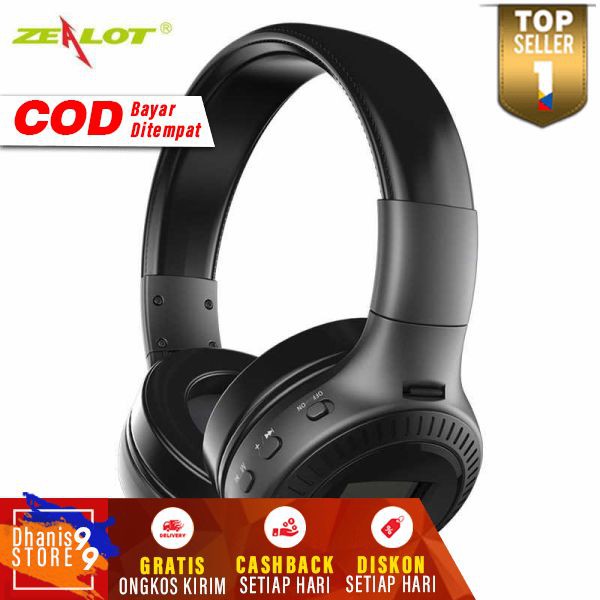 Zealot Headphone Wireless Bluetooth Murah Headpone Headset Wireles