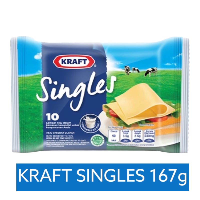 KRAFT Keju Singles Isi 10 / 5 lembar