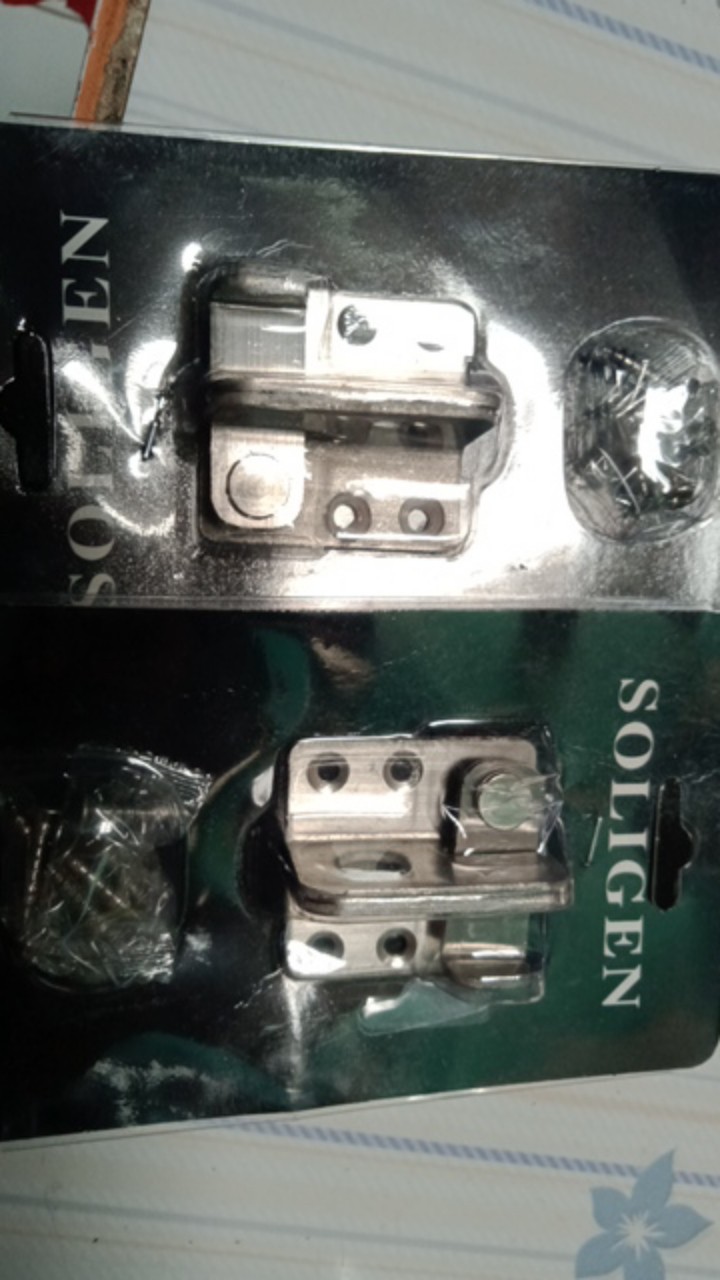 Grendel / Slot / Pengaman Pintu Sliding / Geser Stainless Soligen