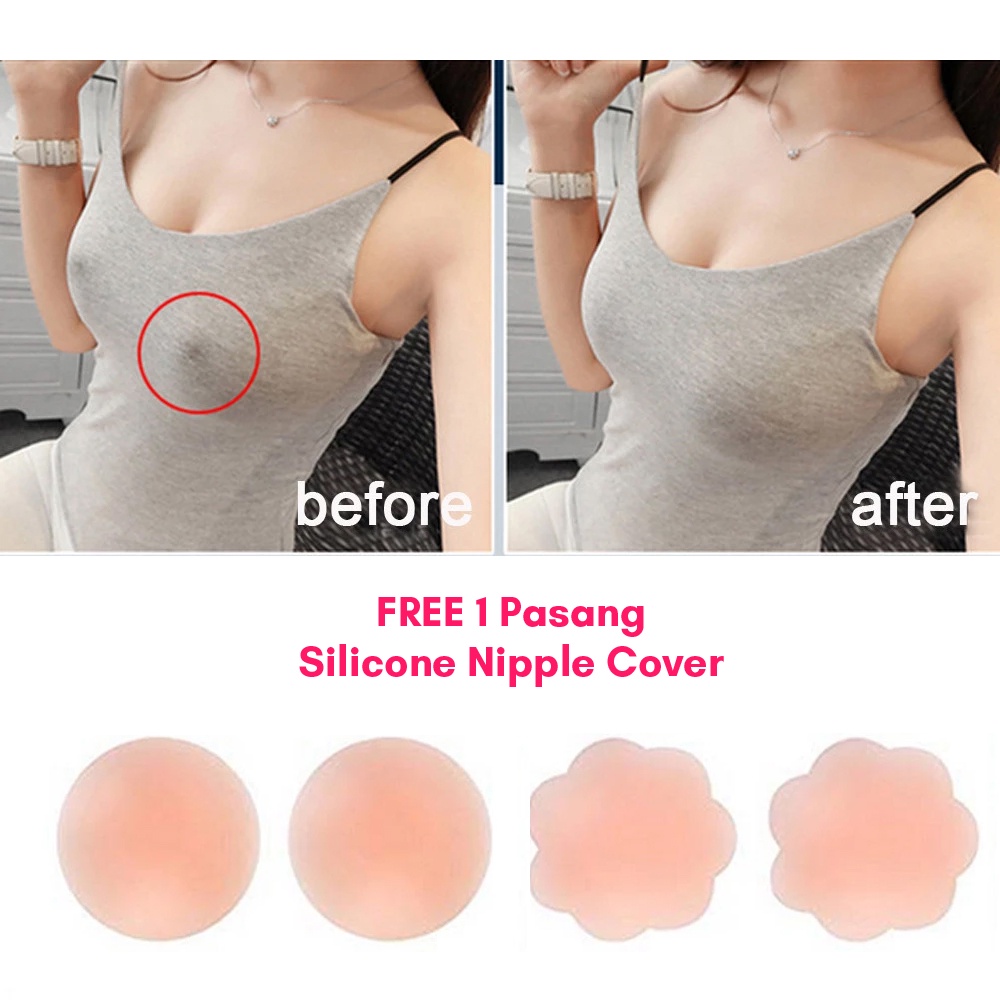 FREE SILICONE NIPPLE COVER + BOOB TAPE SISTERCLOZETTE - BODY TAPE BRA TEMPEL PENGGANTI BH