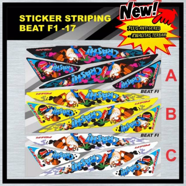 dekal Beat stiker decal Beat decal stiker Beat stiker motor Beat decal motor Beat 17