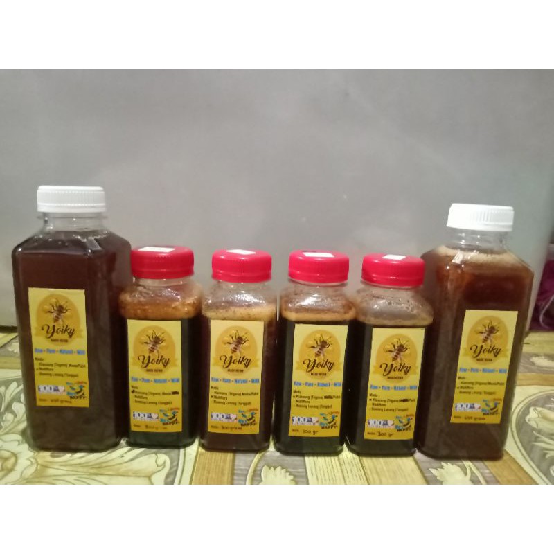 

YOIKY MADU HUTAN Murni Multiflora Klanceng Trigona Hitam Manis Pahit 650 gram