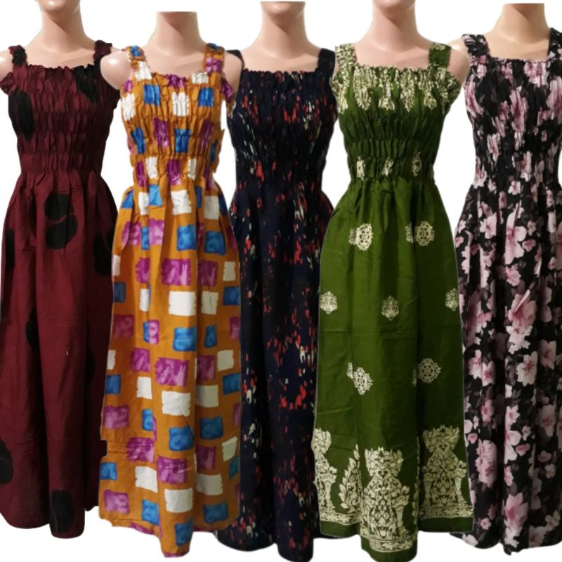 Daster Kerut Bali / Daster Smoke Panjang