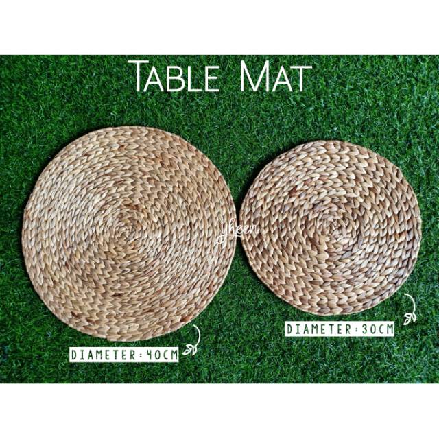 Table Mat / Placemat / Alas Piring Eceng Gondok