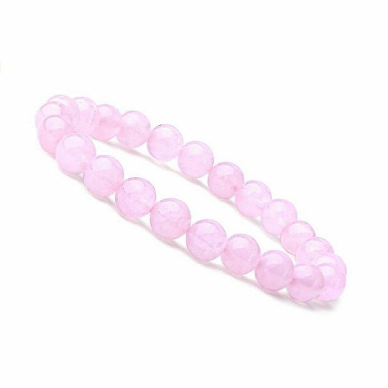 Gelang Natural Rose Quartz Chakra Reiki Energy Healing