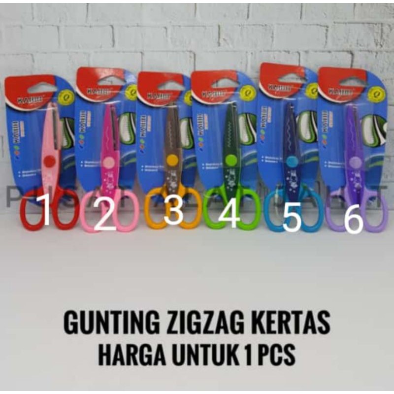 

GUNTING KERTAS ZIGZAG GELOMBANG ANAK ANAK BENTUK PRAKARYA SCICCORS