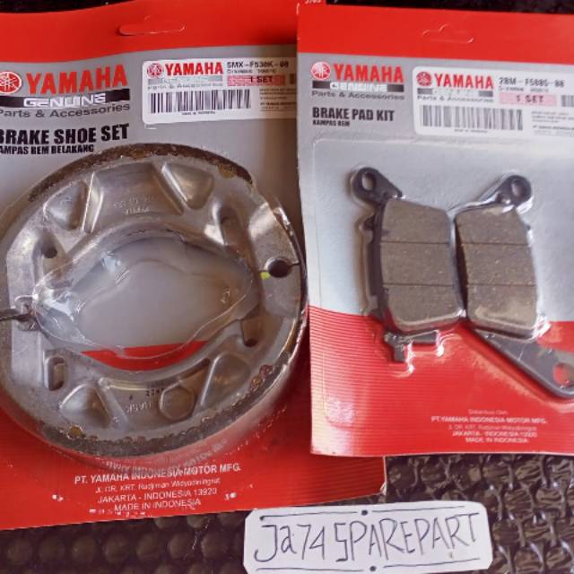 Kampas rem depan belakang yamaha mio m3,mio s Original