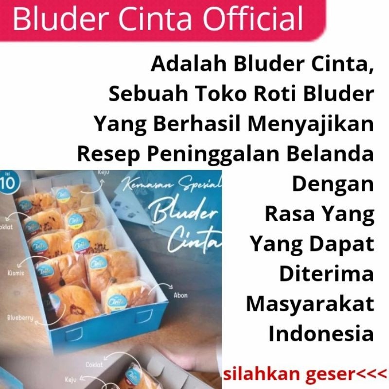 Paket Khusus Pengiriman Via GOSEND/GrabExpress Bluder Cinta Roti Asli Madiun Gojek Instan Kurir