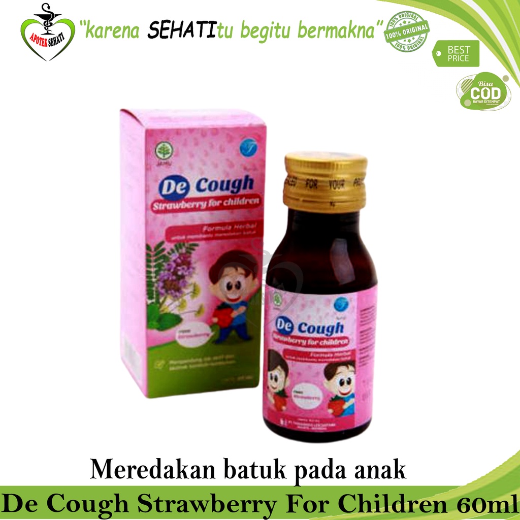 De Cough Obat Batuk Anak dan Dewasa Herbal Decough Sirup  60ml Teguh Sindo